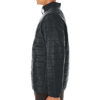 Core 365 Men's Prevail Packable Puffer Jacket, Black, Left Sleeve view