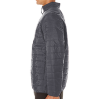 Core 365 Men's Prevail Packable Puffer Jacket, Carbon, Left Sleeve view