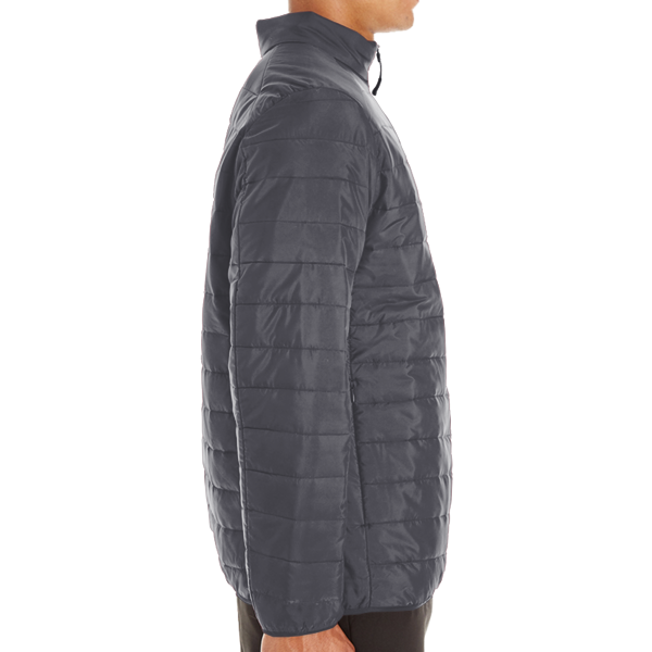 Core 365 Men's Prevail Packable Puffer Jacket, Carbon, Right Sleeve view