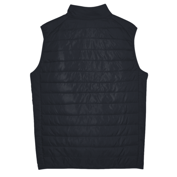Core 365 Men's Prevail Packable Puffer Vest, Black, Back view