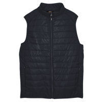Core 365 Men's Prevail Packable Puffer Vest, Black, Front view