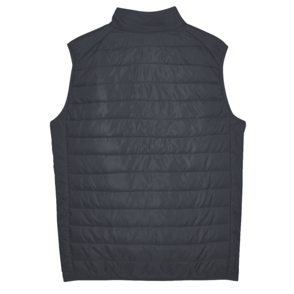 Core 365 Men's Prevail Packable Puffer Vest, Carbon, Back view