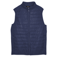 Core 365 Men's Prevail Packable Puffer Vest, Classic Navy, Front view