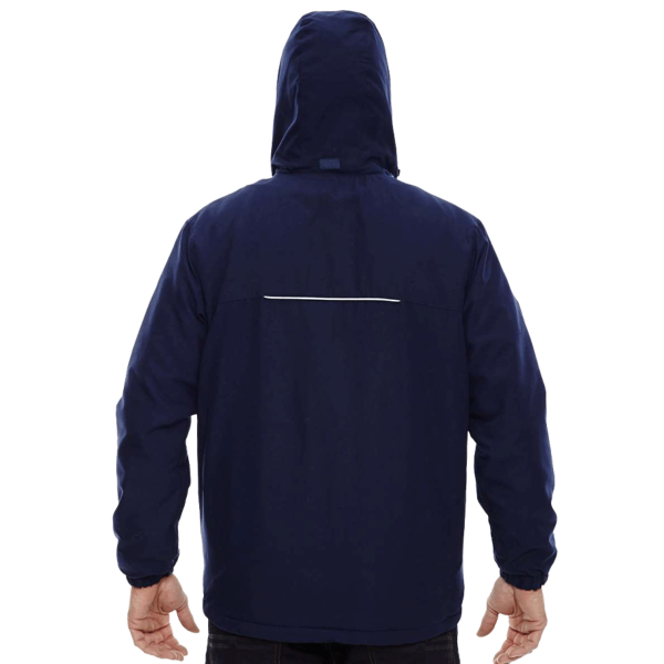Core 365 Men's Tall Brisk Insulated Jacket, Classic Navy, Back view