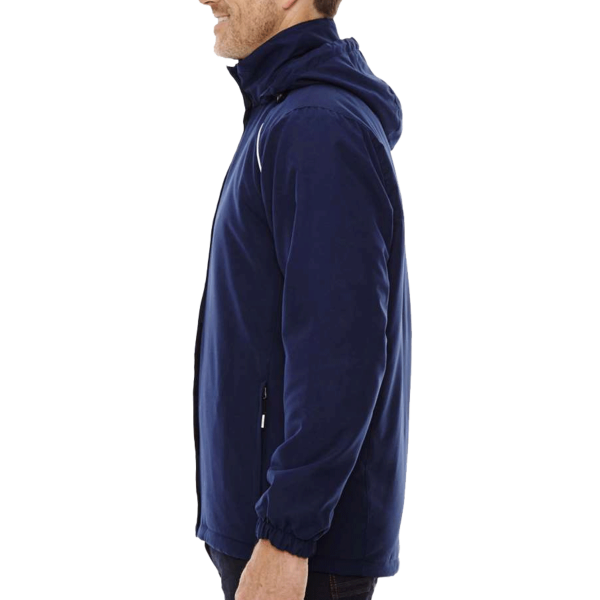 Core 365 Men's Tall Brisk Insulated Jacket, Classic Navy, Left Sleeve view