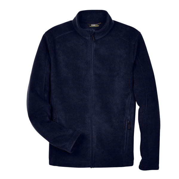 Core 365 Men's Tall Journey Fleece Jacket, Classic Navy, Front view