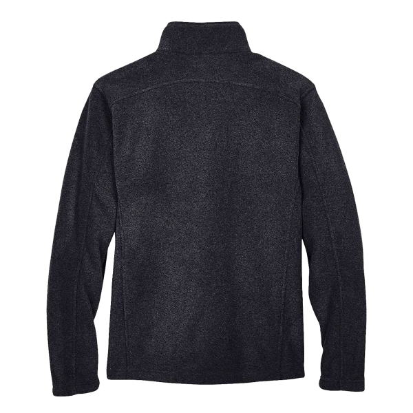 Core 365 Men's Tall Journey Fleece Jacket, Heather Charcoal, Back view