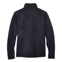 Core 365 Men's Tall Journey Fleece Jacket, Heather Charcoal, Back view