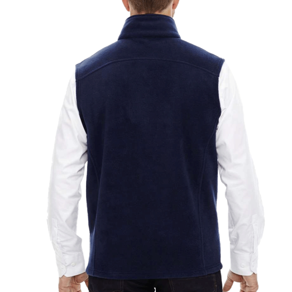 Core 365 Men's Tall Journey Fleece Vest, Classic Navy, Back view
