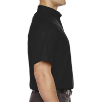 Core 365 Men's Tall Optimum Short Sleeve Twill Dress Shirt, Black, Right Sleeve view