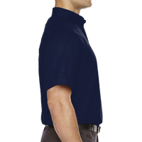 Core 365 Men's Tall Optimum Short Sleeve Twill Dress Shirt, Classic Navy, Right Sleeve view