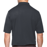 Core 365 Men's Tall Origin Performance Piqué Polo, Carbon, Back view