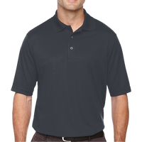 Core 365 Men's Tall Origin Performance Piqué Polo, Carbon, Front view