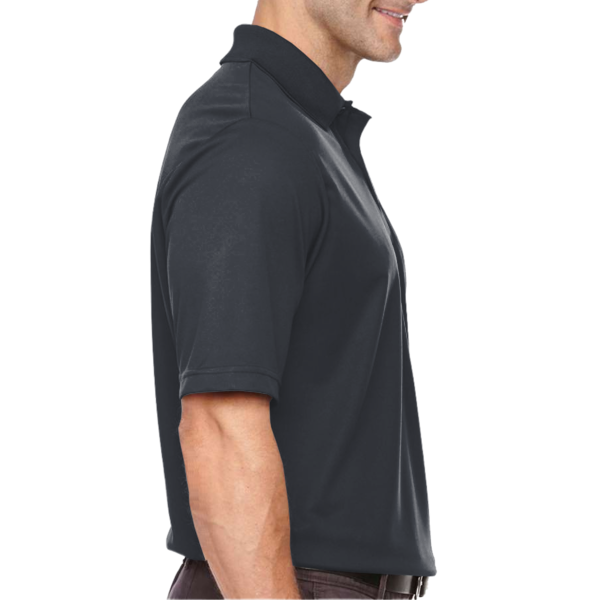 Core 365 Men's Tall Origin Performance Piqué Polo, Carbon, Right Sleeve view