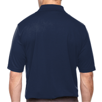 Core 365 Men's Tall Origin Performance Piqué Polo, Classic Navy, Back view