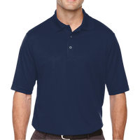 Core 365 Men's Tall Origin Performance Piqué Polo, Classic Navy, Front view