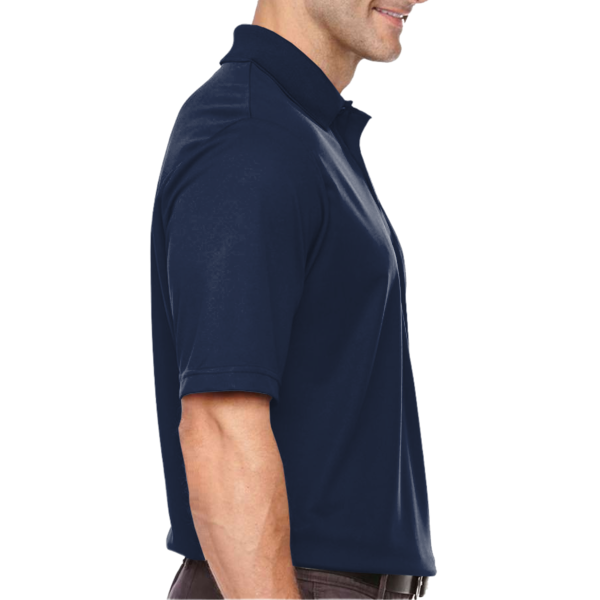 Core 365 Men's Tall Origin Performance Piqué Polo, Classic Navy, Right Sleeve view