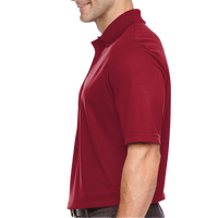 Core 365 Men's Tall Origin Performance Piqué Polo, Classic Red, Left Sleeve view