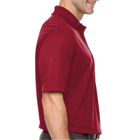 Core 365 Men's Tall Origin Performance Piqué Polo, Classic Red, Right Sleeve view
