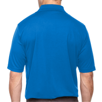Core 365 Men's Tall Origin Performance Piqué Polo, True Royal, Back view
