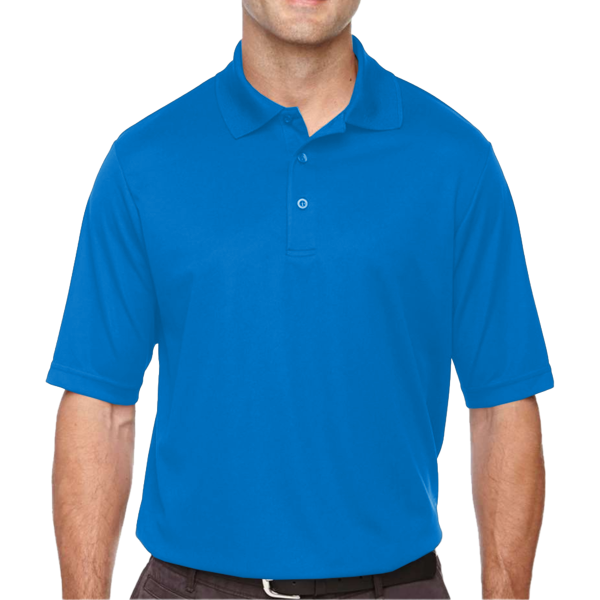 Core 365 Men's Tall Origin Performance Piqué Polo, True Royal, Front view