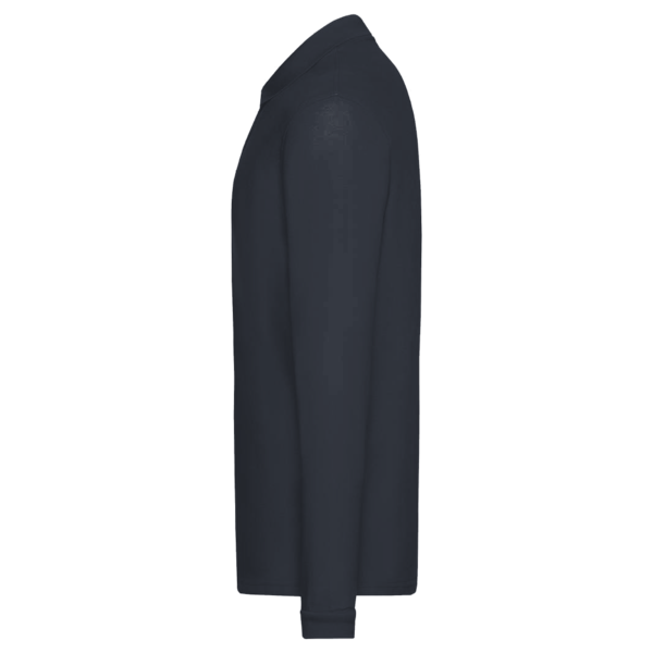 Core 365 Men's Tall Pinnacle Performance Long Sleeve Piqué Polo, Carbon, Left Sleeve view