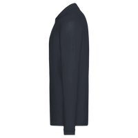 Core 365 Men's Tall Pinnacle Performance Long Sleeve Piqué Polo, Carbon, Left Sleeve view