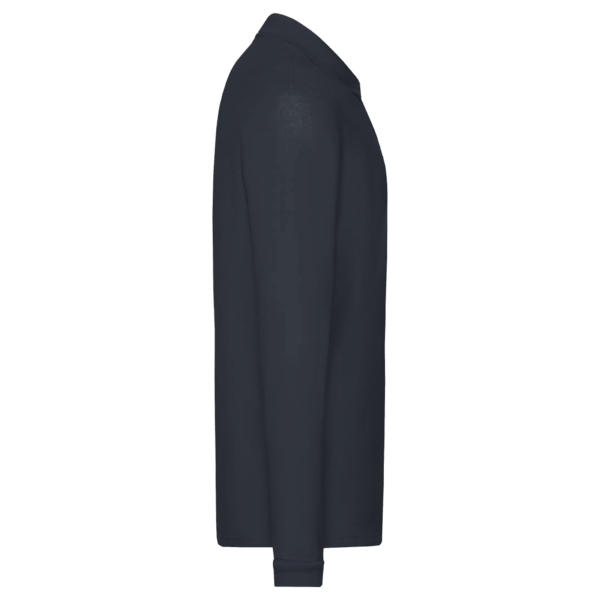 Core 365 Men's Tall Pinnacle Performance Long Sleeve Piqué Polo, Carbon, Right Sleeve view