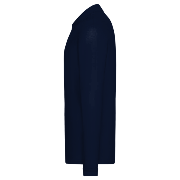 Core 365 Men's Tall Pinnacle Performance Long Sleeve Piqué Polo, Classic Navy, Left Sleeve view