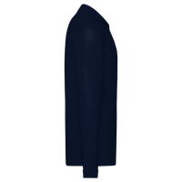 Core 365 Men's Tall Pinnacle Performance Long Sleeve Piqué Polo, Classic Navy, Right Sleeve view