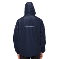 Core 365 Men's Tall Profile Fleece-Lined All-Season Jacket, Classic Navy, Back view