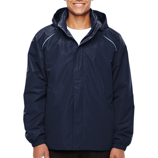 Core 365 Men's Tall Profile Fleece-Lined All-Season Jacket, Classic Navy, Front view
