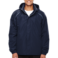 Core 365 Men's Tall Profile Fleece-Lined All-Season Jacket, Classic Navy, Front view
