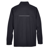 Core 365 Men's Tall Techno Lite Three-Layer Knit Tech-Shell, Black, Back view