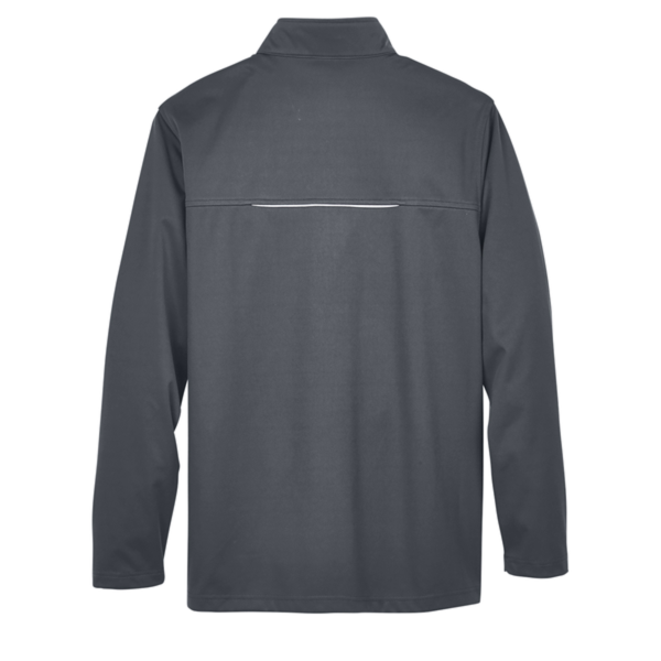 Core 365 Men's Tall Techno Lite Three-Layer Knit Tech-Shell, Carbon, Back view