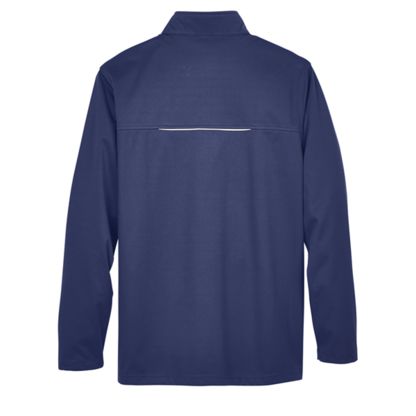 Core 365 Men's Tall Techno Lite Three-Layer Knit Tech-Shell, Classic Navy, Back view