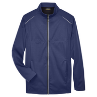 Core 365 Men's Tall Techno Lite Three-Layer Knit Tech-Shell, Classic Navy, Front view