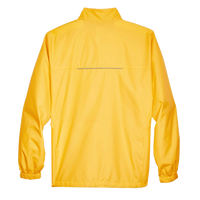Core 365 Men's Techno Lite Motivate Unlined Lightweight Jacket, Campus Gold, Back view
