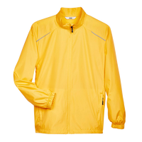 Core 365 Men's Techno Lite Motivate Unlined Lightweight Jacket, Campus Gold, Front view