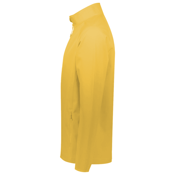 Core 365 Men's Techno Lite Motivate Unlined Lightweight Jacket, Campus Gold, Left Sleeve view