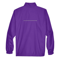 Core 365 Men's Techno Lite Motivate Unlined Lightweight Jacket, Campus Purple, Back view