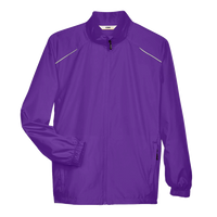 Core 365 Men's Techno Lite Motivate Unlined Lightweight Jacket, Campus Purple, Front view