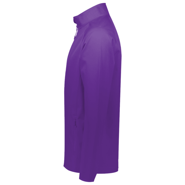 Core 365 Men's Techno Lite Motivate Unlined Lightweight Jacket, Campus Purple, Left Sleeve view