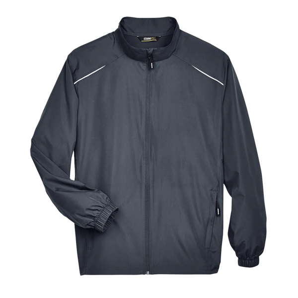 Core 365 Men's Techno Lite Motivate Unlined Lightweight Jacket, Carbon, Front view