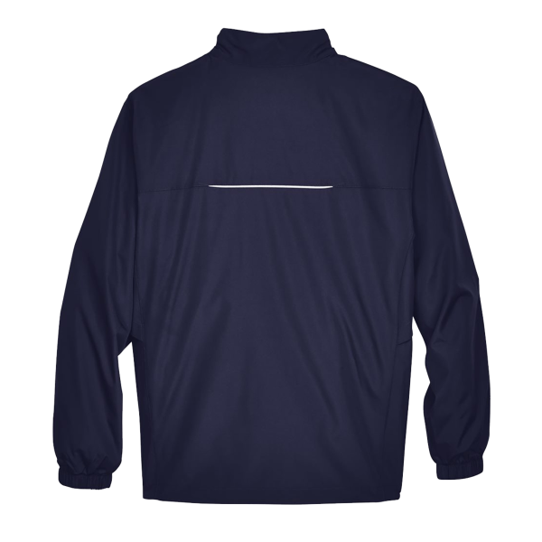 Core 365 Men's Techno Lite Motivate Unlined Lightweight Jacket, Classic Navy, Back view