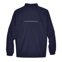 Core 365 Men's Techno Lite Motivate Unlined Lightweight Jacket, Classic Navy, Back view