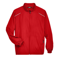 Core 365 Men's Techno Lite Motivate Unlined Lightweight Jacket, Classic Red, Front view