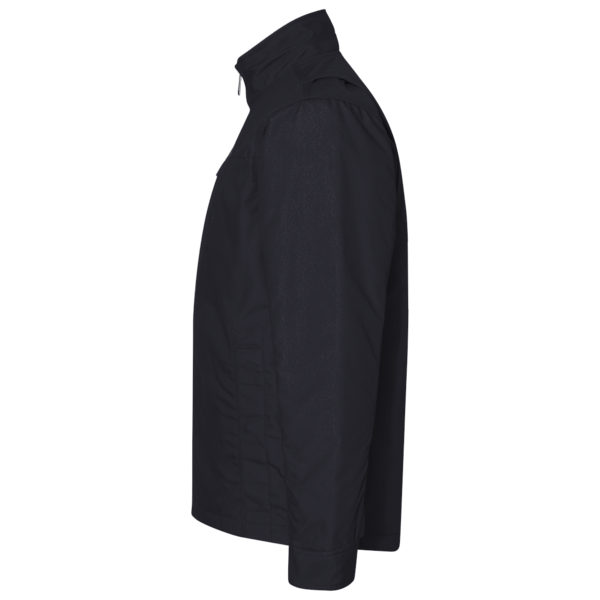 Core 365 Men's Techno Lite Three-Layer Knit Tech-Shell, Black, Left Sleeve view