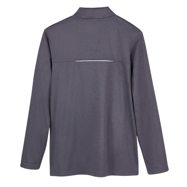 Core 365 Men's Techno Lite Three-Layer Knit Tech-Shell, Carbon Heather, Back view