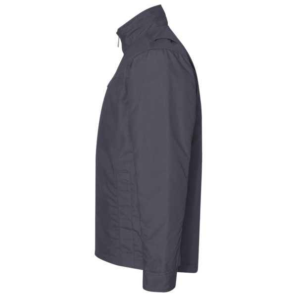 Core 365 Men's Techno Lite Three-Layer Knit Tech-Shell, Carbon Heather, Left Sleeve view